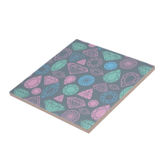 Gemstone Icon Pattern Tegeltje (Zijkant)