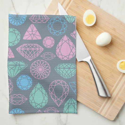 Gemstone Icon Pattern Theedoek (Quarter Fold)