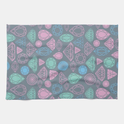 Gemstone Icon Pattern Theedoek (Horizontaal)