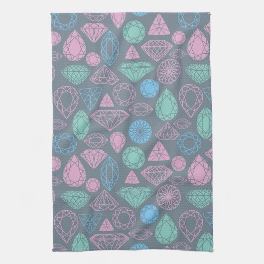 Gemstone Icon Pattern Theedoek (Verticaal)
