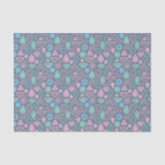 Gemstone Icon Pattern Tissuepapier (Voorkant)