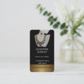Gemstone Ketting Jewelry Shop Visitekaartje (Staand voorkant)