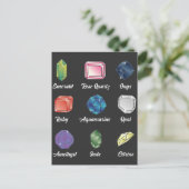 Gemstone Lover Jewelry Geologist Crystal Hunter Briefkaart (Staand voorkant)