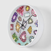 Gemstone Lovers Wall Clock (Hoek)