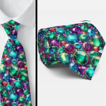 Gemstone Neck Tie | Jewel Tone Colors Stropdas<br><div class="desc">Luxury Jewel Tone Gemstone Pattern Neck Tie Add a vibrant touch of elegant charm to your suit with this striking multicolor gemstone pattern neck tie. Featuring a gorgeous palette of emerald green, turquoise blue, scarlet red, and royal purple, the design is inspired by the brilliance of precious stones. The intricate...</div>