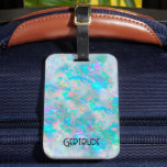 gemstone opal bagagelabel<br><div class="desc">bagagelabel voor optische textuur</div>