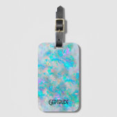 gemstone opal bagagelabel (Voorkant (verticaal))
