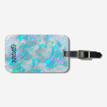 gemstone opal bagagelabel