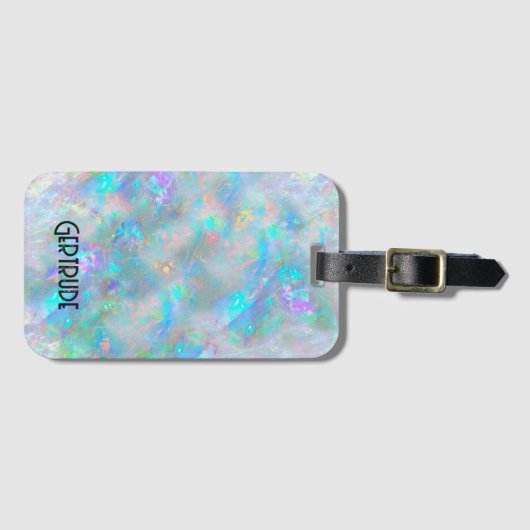 gemstone opal bagagelabel (Voorkant (horizontaal))