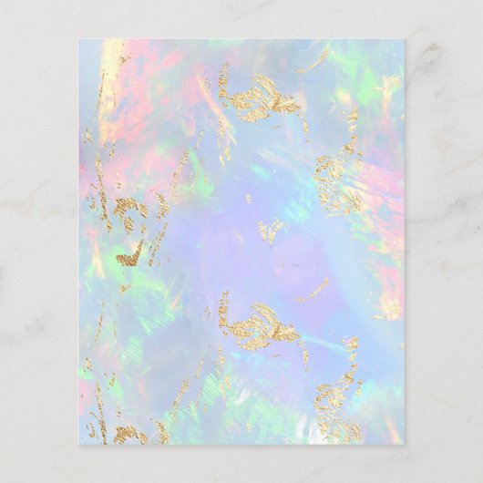 gemstone opal FAUX-irdescent Flyer (Achterkant)