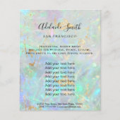 gemstone opal FAUX iridescent texture Flyer (Voorkant)