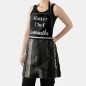 Gemstone Photo Black White Stripe Master Chef Schort (Insitu)