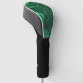 Gemstone Photo Bright Green Marged Abstract Golfheadcover (Schuin)