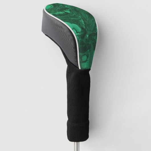 Gemstone Photo Bright Green Marged Abstract Golfheadcover (Schuin)