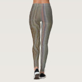 Gemstone Poled Onyx Verticaal gestreept Leggings (Achterkant)