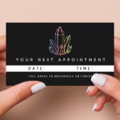 Gemstone Rainbow Quartz Crystal Business Logo Afsprakenkaartje