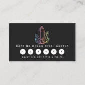 Gemstone Rainbow Quartz Crystal Business Logo Klantenkaartje (Voorkant)