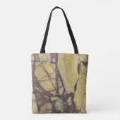 Gemstone Red Yellow Agate Foto gepolijst mineraal Tote Bag (Achterkant)
