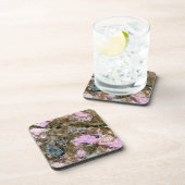 Gemstone-reeks - Donkerroze en groene bruinkool Bier Onderzetter (Rechterzijde)