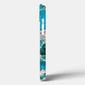 Gemstone-reeks - Gedetailleerde turquoise-mozaïek Case-Mate iPhone Case (Achterkant / Links)