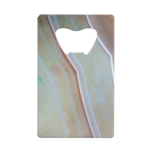Gemstone-reeks - gepolijst gegewas gegeten gewas creditkaart flessenopener (Voorkant)