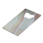 Gemstone-reeks - gepolijst gegewas gegeten gewas creditkaart flessenopener (Voorkant Gekanteld)