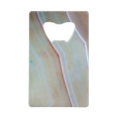 Gemstone-reeks - gepolijst gegewas gegeten gewas creditkaart flessenopener (Achterkant)