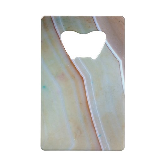 Gemstone-reeks - gepolijst gegewas gegeten gewas creditkaart flessenopener (Achterkant)