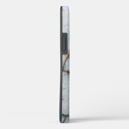Gemstone-reeks - Light Turquoise Cracked Case-Mate iPhone Case (Achterkant / Rechts)