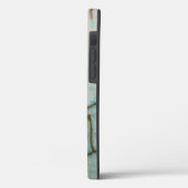 Gemstone-reeks - Light Turquoise Cracked Case-Mate iPhone Case (Achterkant / Links)