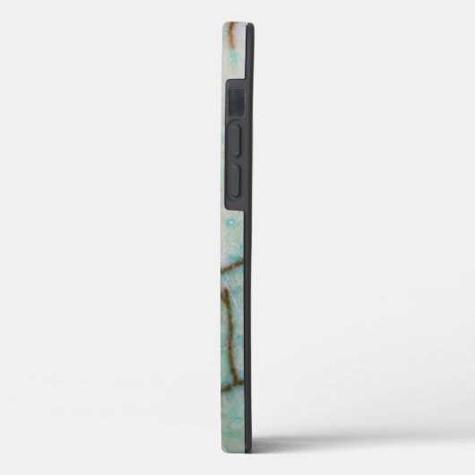 Gemstone-reeks - Light Turquoise Cracked Case-Mate iPhone Case (Achterkant / Links)