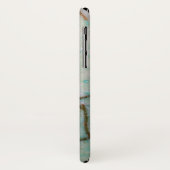 Gemstone-reeks - Light Turquoise Cracked Case-Mate iPhone Case (Achterkant/links)