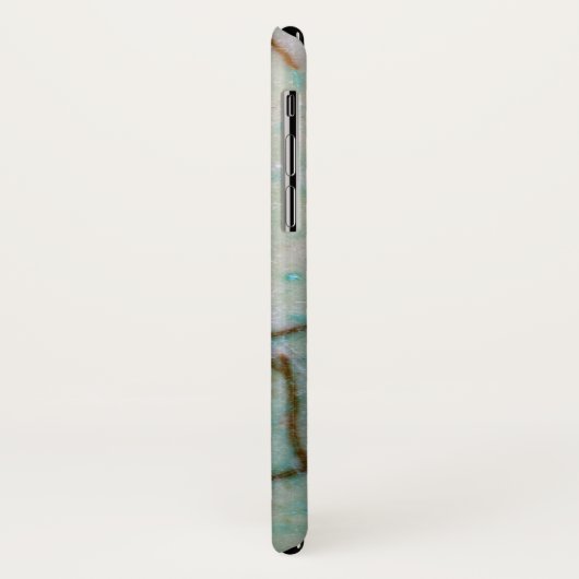Gemstone-reeks - Light Turquoise Cracked Case-Mate iPhone Case (Achterkant/links)