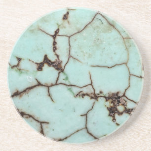 Gemstone-reeks - Turquoise Cracked Zandsteen Onderzetter