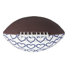 Gemstone Sapphire Blue Heart American Football