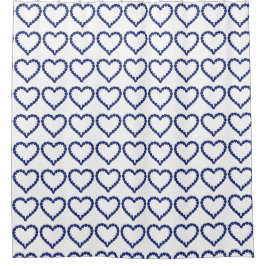 Gemstone Sapphire Blue Heart Douchegordijn