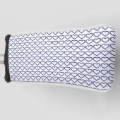 Gemstone Sapphire Blue Heart Golfheadcover (Voorkant)