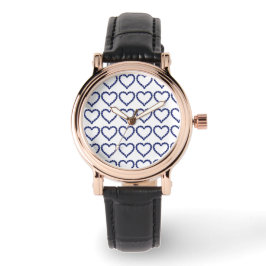 Gemstone Sapphire Blue Heart Horloge