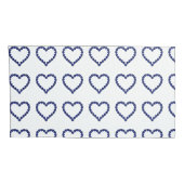 Gemstone Sapphire Blue Heart Kussensloop (Achterkant-Rechts)