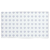 Gemstone Sapphire Blue Heart Kussensloop (Voorkant-Links)