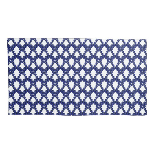 Gemstone Sapphire Blue Heart Kussensloop (Achterkant-Rechts)