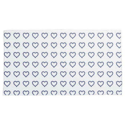 Gemstone Sapphire Blue Heart Kussensloop (Voorkant-Rechts)