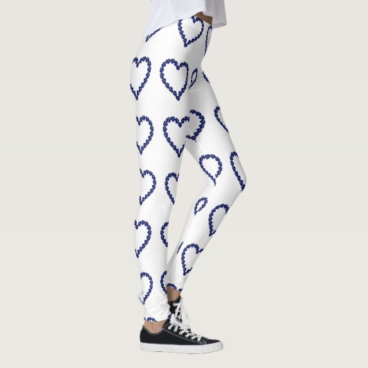 Gemstone Sapphire Blue Heart Leggings (Rechts)