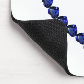 Gemstone Sapphire Blue Heart Muismat (Hoek)