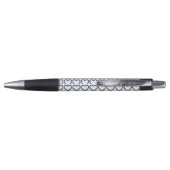 Gemstone Sapphire Blue Heart Pen (Achterkant)