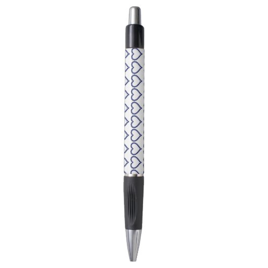 Gemstone Sapphire Blue Heart Pen (Voorkant Verticaal)