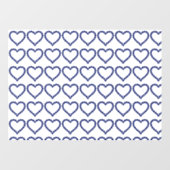Gemstone Sapphire Blue Heart Raamsticker (Vel)