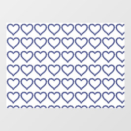 Gemstone Sapphire Blue Heart Raamsticker
