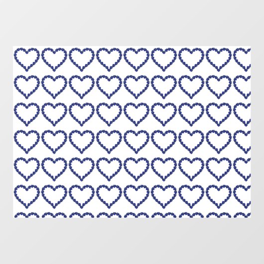 Gemstone Sapphire Blue Heart Raamsticker (Vel)