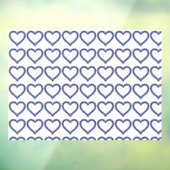 Gemstone Sapphire Blue Heart Raamsticker (Vel 3)